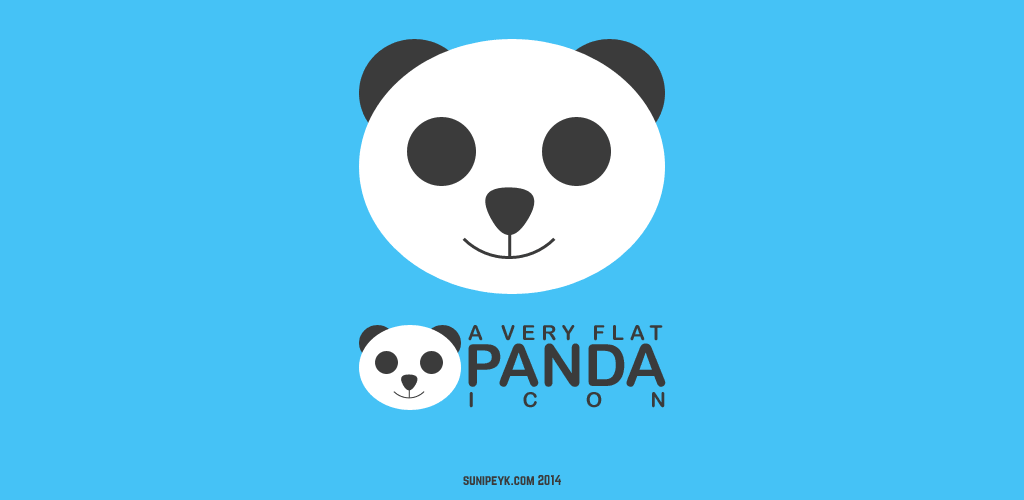 flat panda ikonu