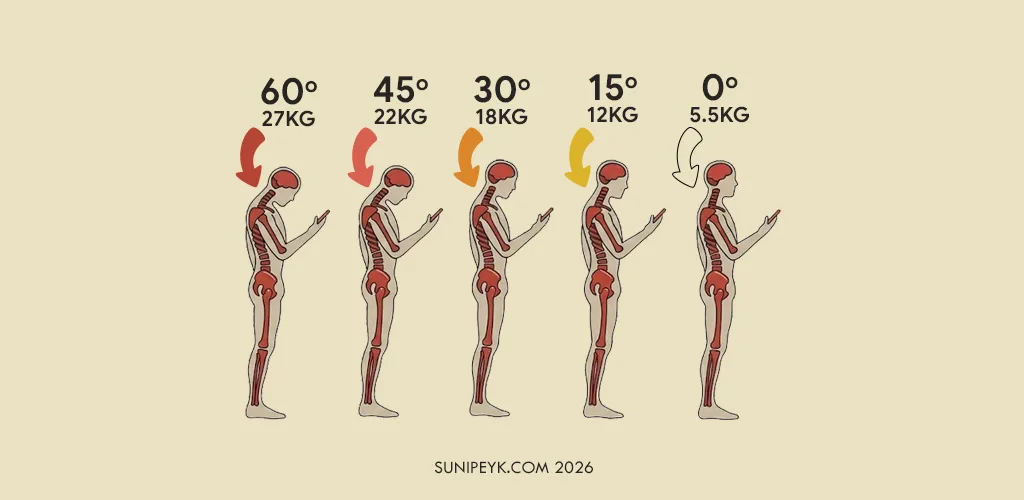 ceptelefonuna bakan 5 boyun eğik insan çizimi