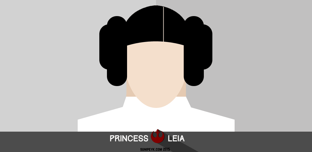 Leia flat Poster