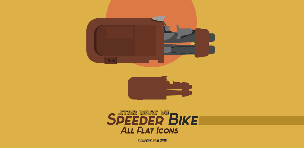 Speeder bike icons