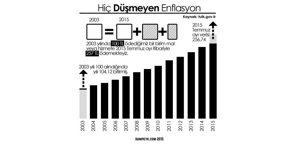 Enflasyon 2003 2015 grafiği