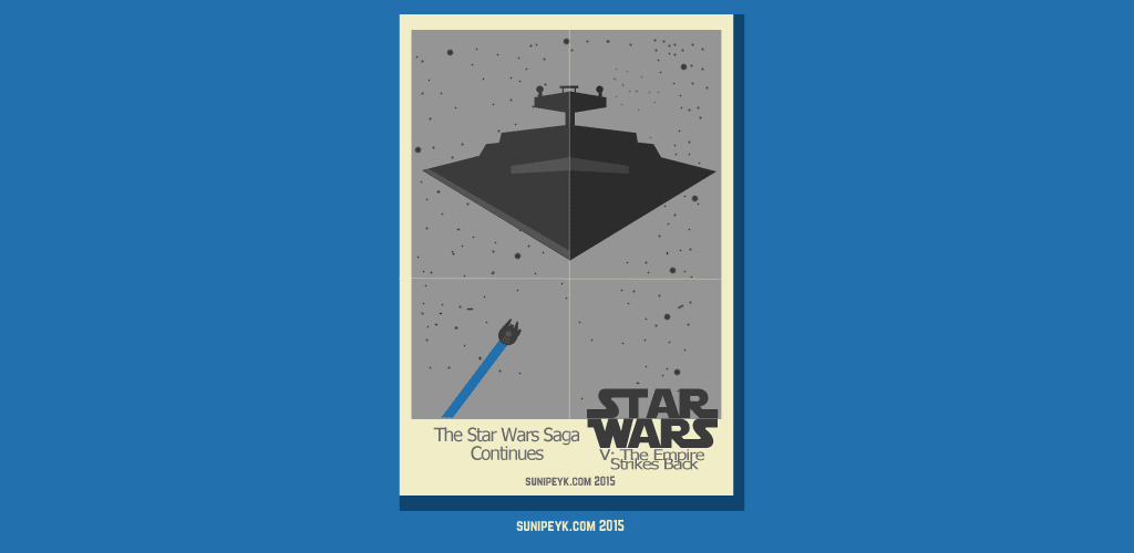 Star Wars Empire Strikes Back poster