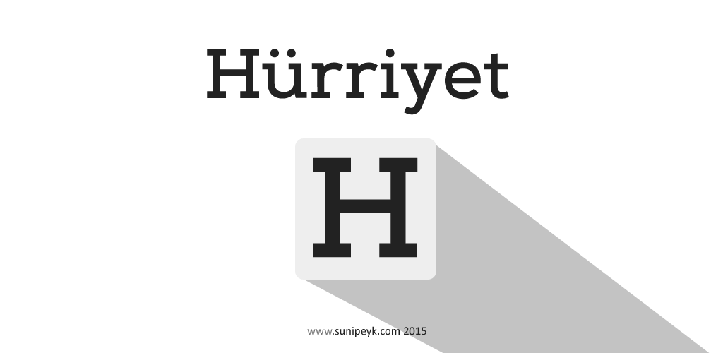 Hürriyet logo denemesi