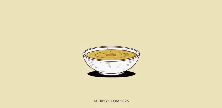 bir kase mercimek çorbası, illustrasyon
