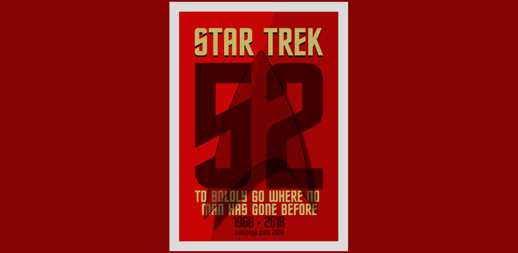 Star Trek 52 yıl posteri