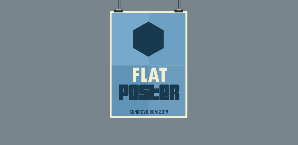 flat flat poster