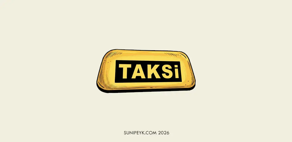 sarı taksilerin eski tepe lambalarının illustrasyonu