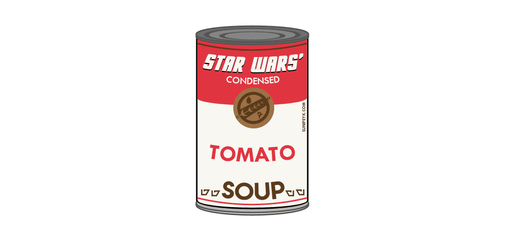 star warshol soup can