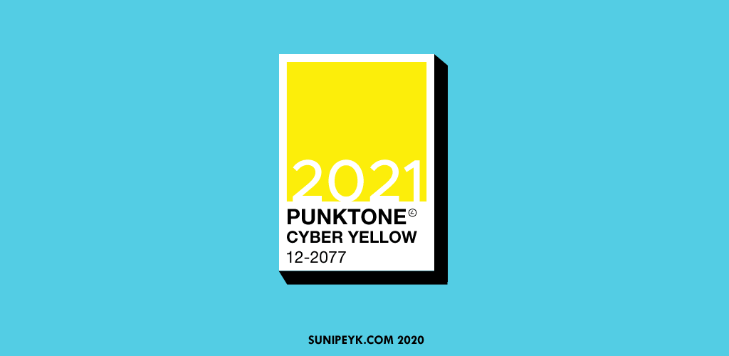 punktone isimlendirmesi ile pantone tarzı sarı renk kartelası örneği