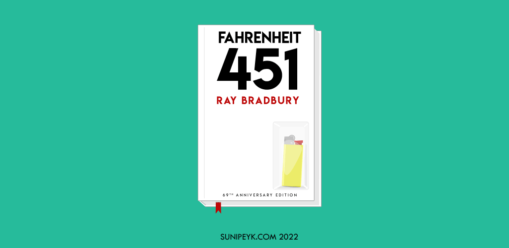 Fahrenheit 451 kitap kapağı denemesi, kitap kapağı içinde bir çakmak