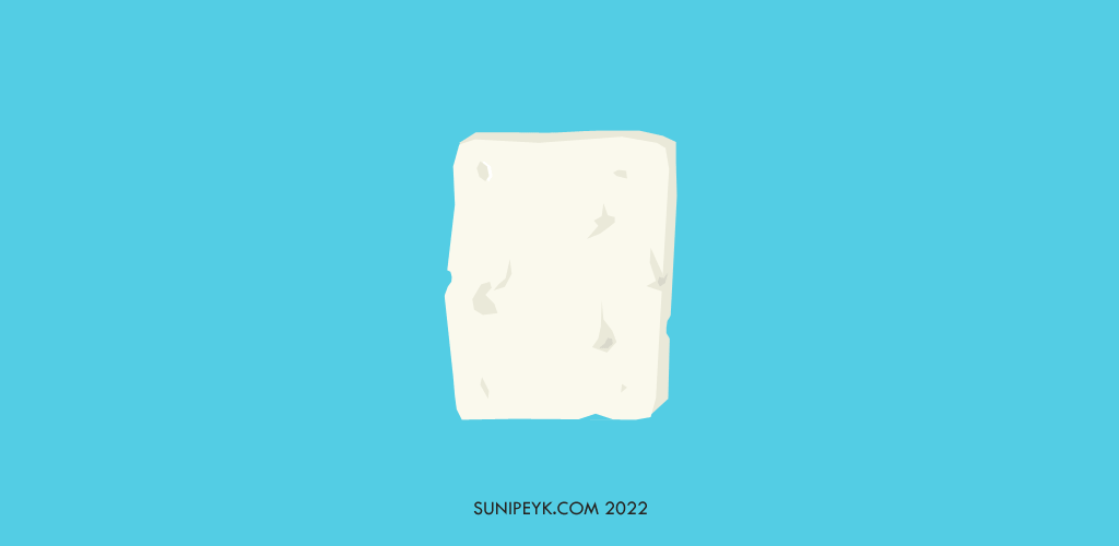 bir dilim beyaz peynir ikonu