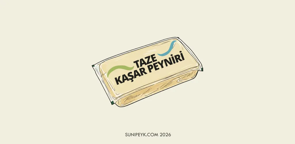 paket halinde taze kaşar peyniri