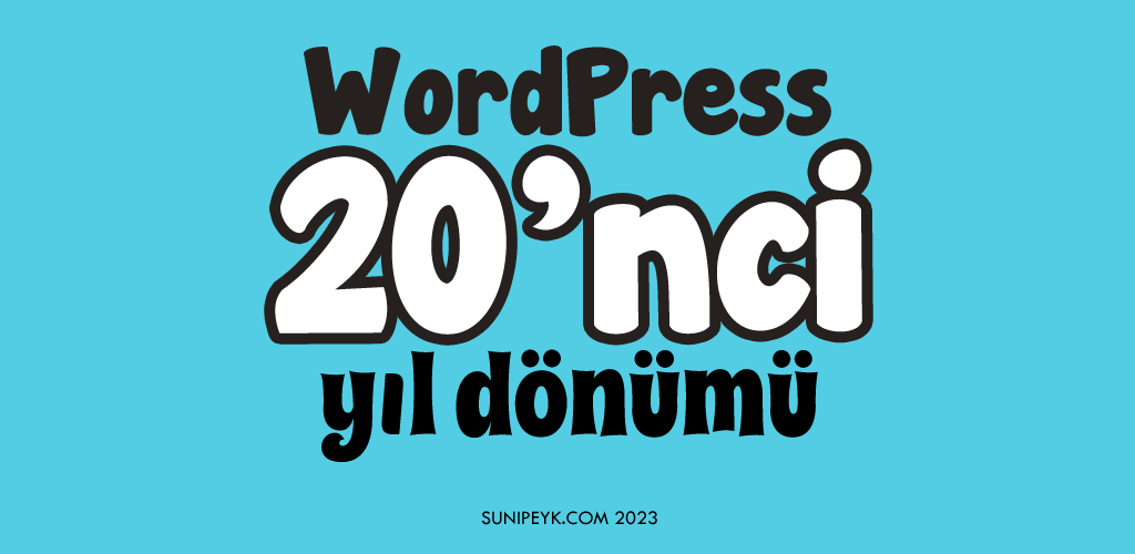 WordPress 20'nci yıl dönümü