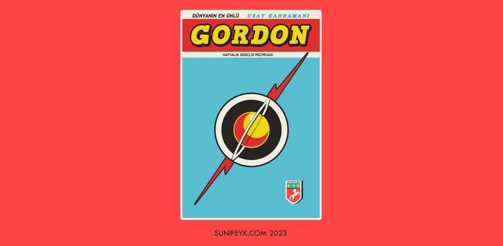 falsh gordon ikonun olduğu bir gordon kitap kapağı