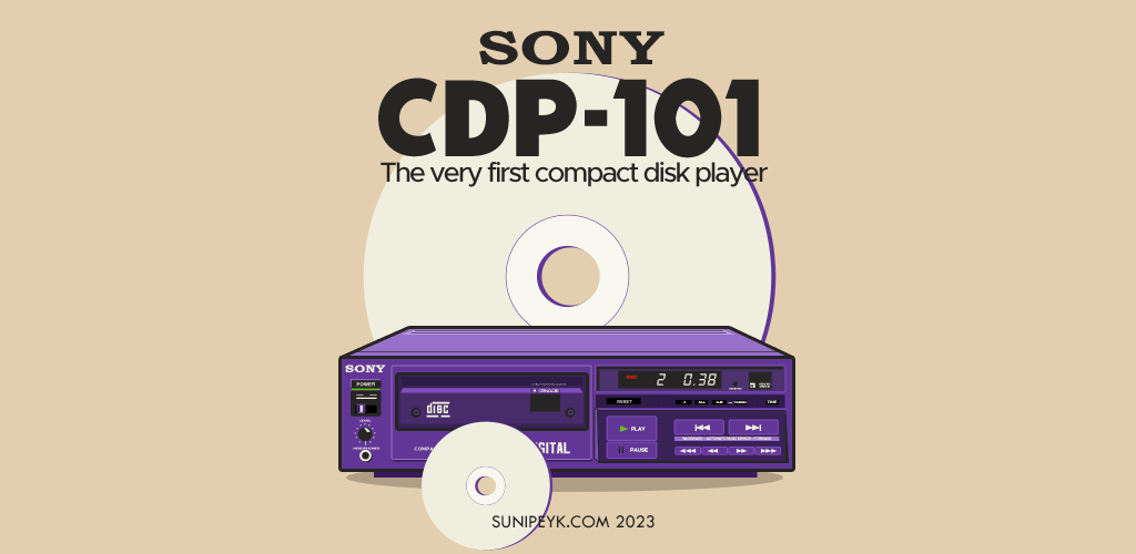 ilk cd ve ilk cd çalar sony cdp 101