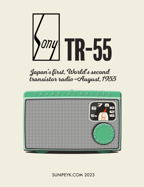 Japonya’nın ilk, Dünyanın ikinci Transistörlü Radyosu