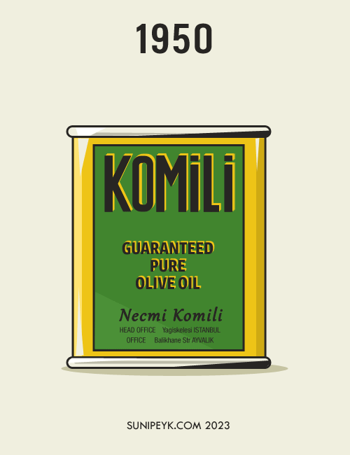 Komili Zeytinyağı Eski Teneke Kutuları ve Bilinmeyen Bir Amblemi