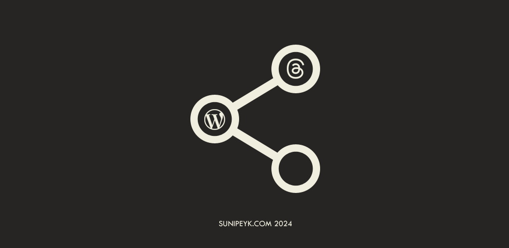 paylaş ikonu ile WordPress ve Threads vurgusu