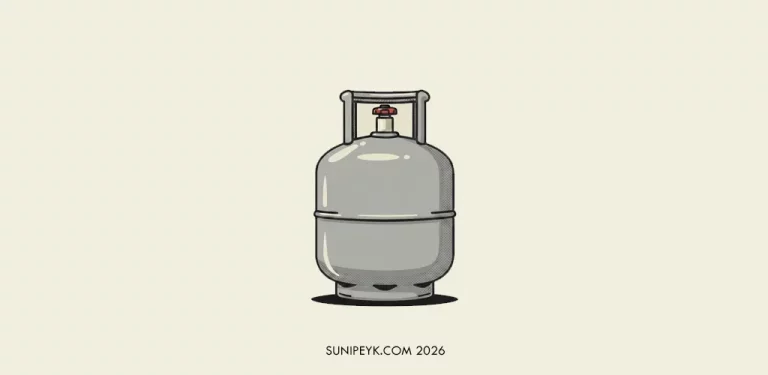 gri 12 kg mutfak tüpü, illustrasyon