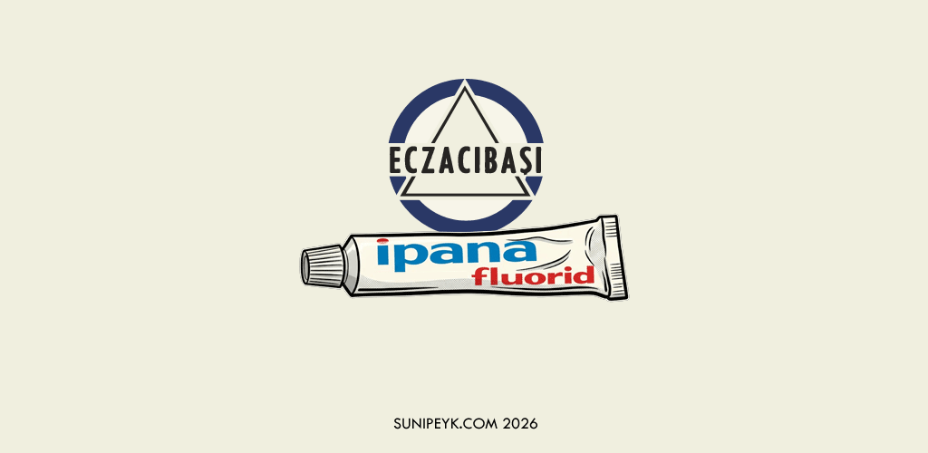 ipana diş macunu tüpü ve eczacıbaşı eski logosu
