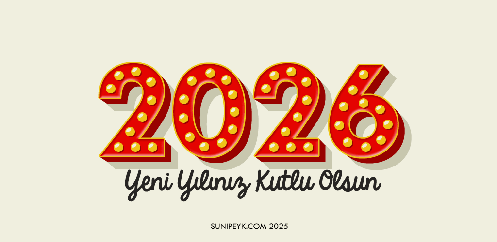 2026 yeni yılınız kutlu olsun