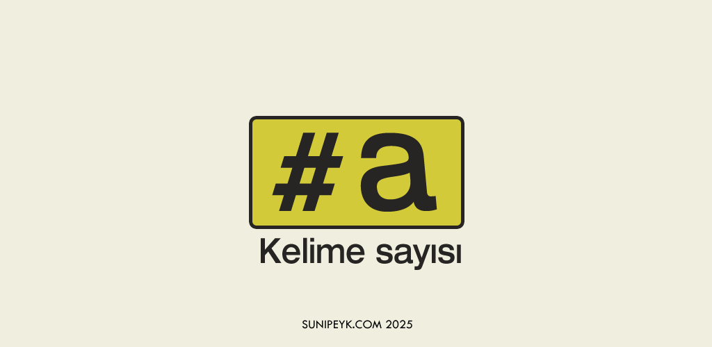 WordPress kelime sayısı blok'u ikonu