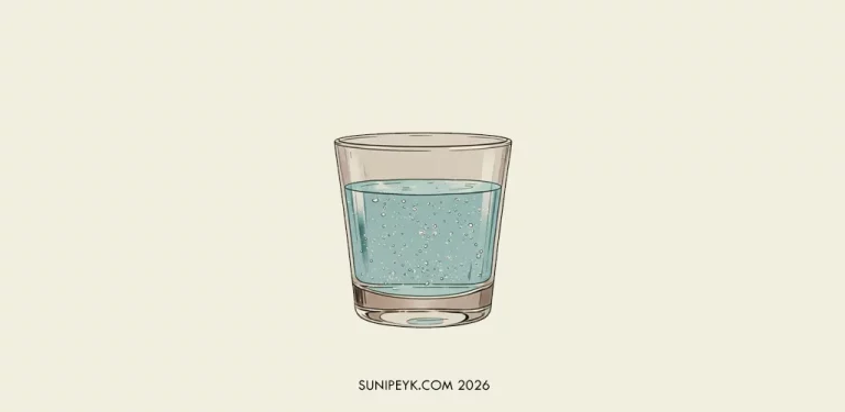 bir bardak su, illustrasyonu