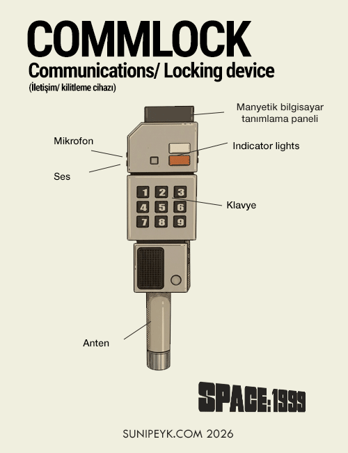 Ay Üssü Alpha’nın En Güvenilir Yardımcısı: Uzay 1999 İletişim Cihazı (Commlock)