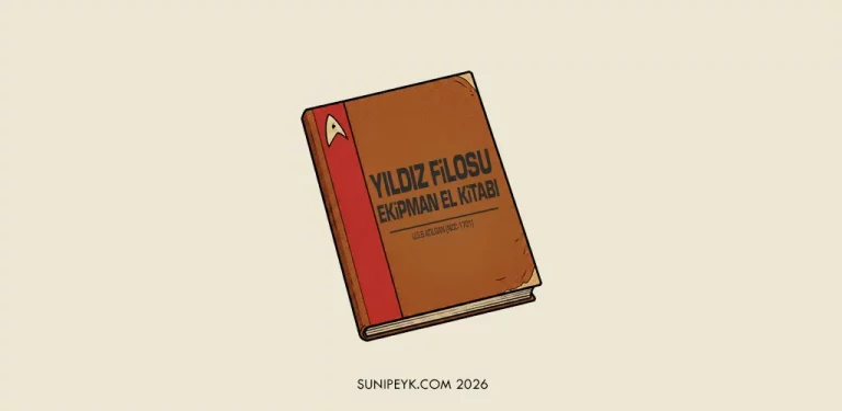 yıldız filosu, ekipman el kitabı yazan bir defter