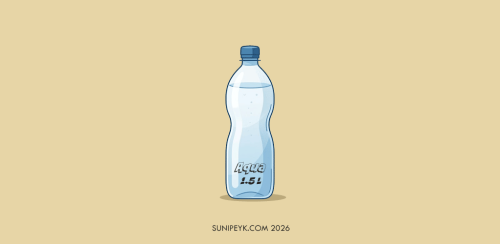 1.5 litre bir su şişesi