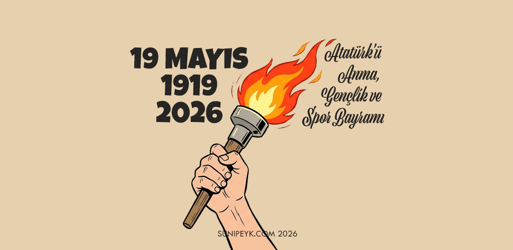 19 mayıs atatürk'ü anma, gençlik ve spor bayramı için meşale tutan bir el