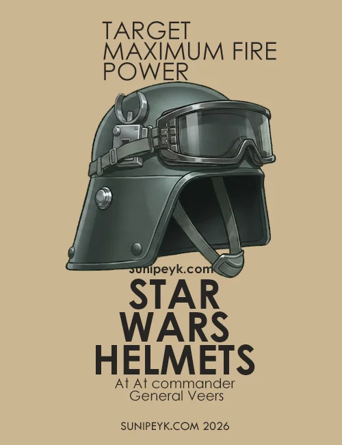 Star Wars Kumandan Veers ve AT AT Sürücü Kaskı