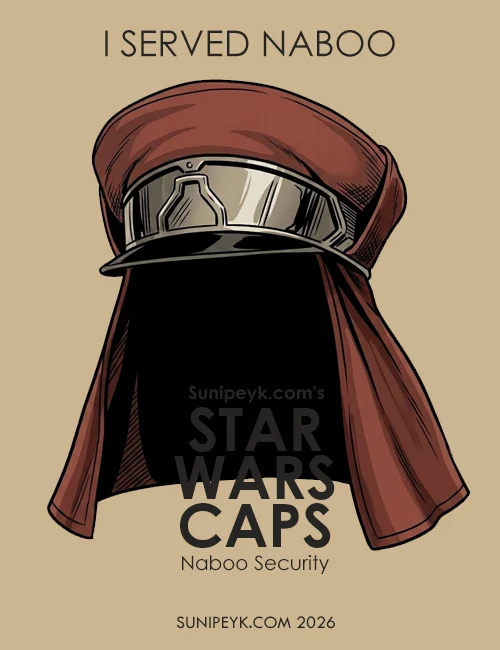 Star Wars Naboo Güvenlik ve Bespin Kanat Muhafız Şapkaları
