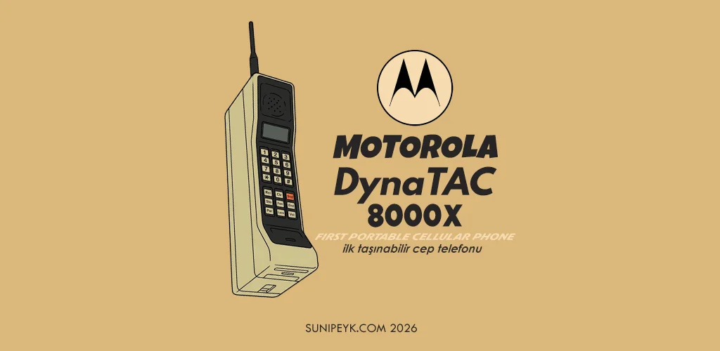 motorola dynatac 8000x ilk taşınabilir cep telefonu